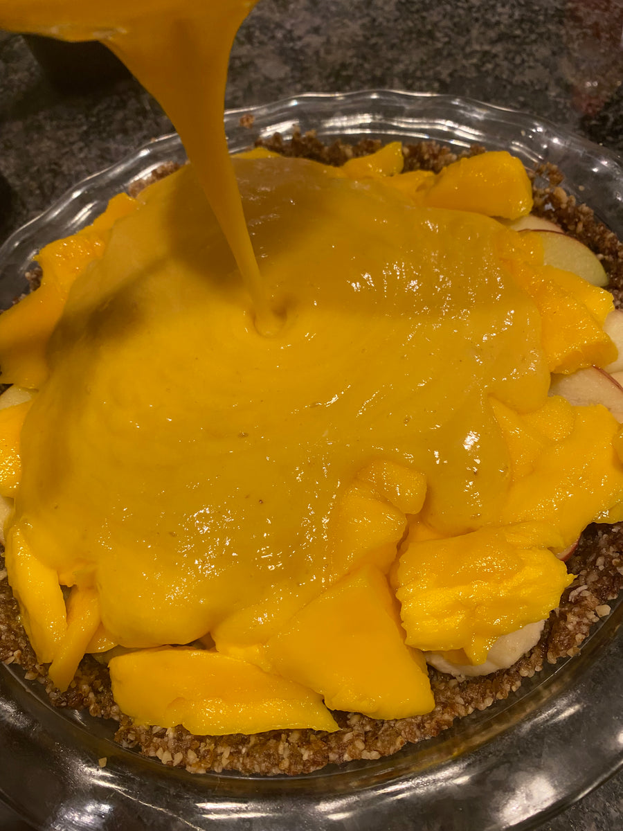 The Easiest and Most Delicious Raw Mango Pie! – WWW.JUICEMANIA.NET